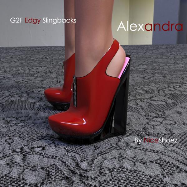 &#039;Alexandra&#039; Edgy Slingbacks For G2F