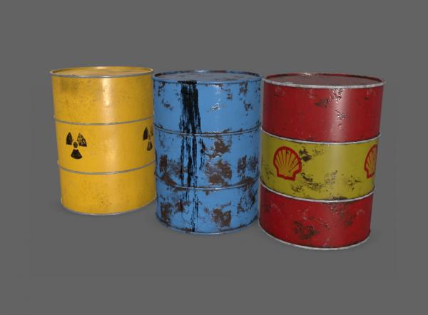 Blue Oil Drum Texture