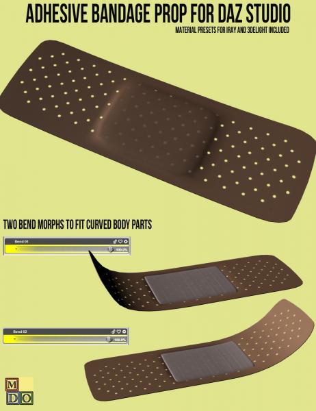 Adhesive Bandage Prop for DAZ Studio