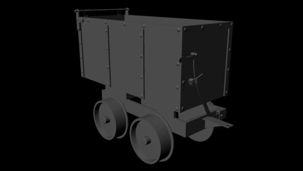 Mining Cart Untextured