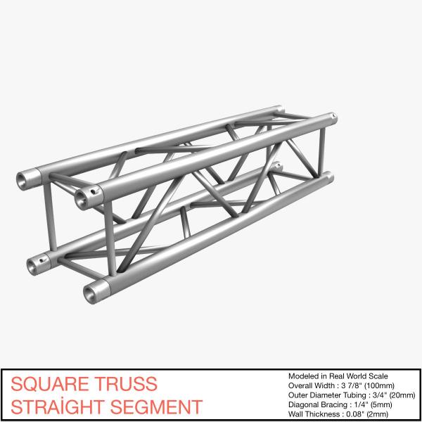 Square Truss Straight Segment 021