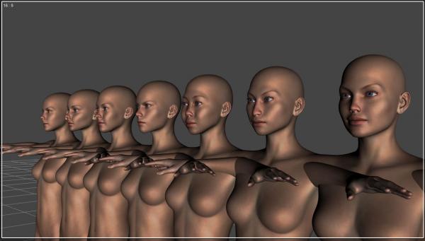 Morph set for Genesis 2