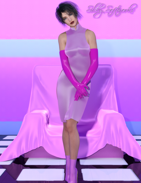 Qipao Dress for Genesis 2 Female