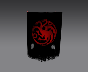 Targaryen ripped banner