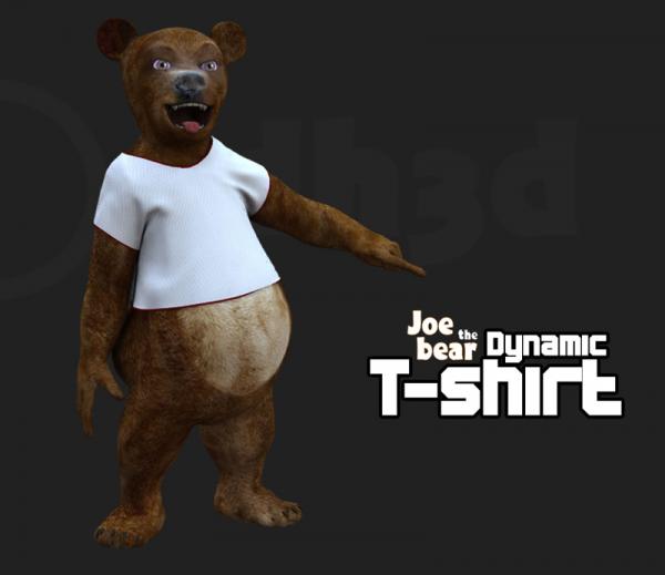 Dynamic T-shirt for Joe the bear