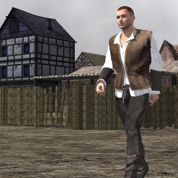 Medieval Townsman (M4) (for Poser)