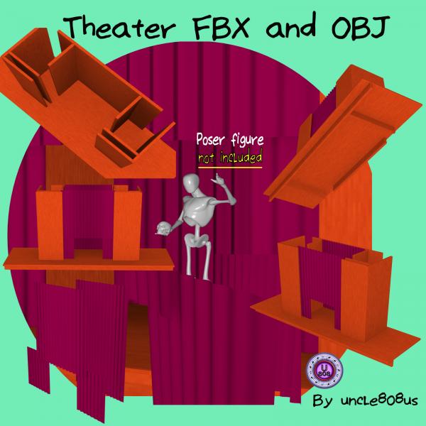 Theater Stage FBX and OBJ