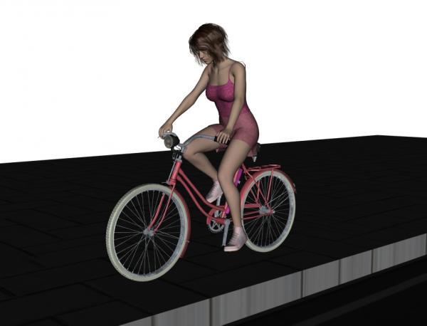 pose for G8F and BicycleForWoman by Papus3D