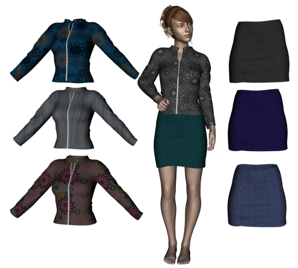 G8F Cardigan &amp; Tight Skirt