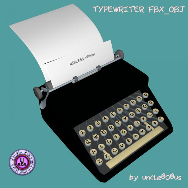 Typewriter_Old FBX OBJ