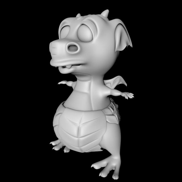 Cartoon Baby Dragon