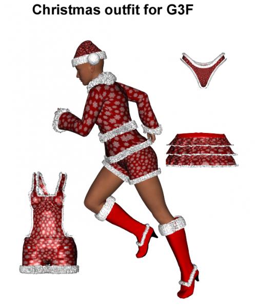 Christmas outfit for G3F