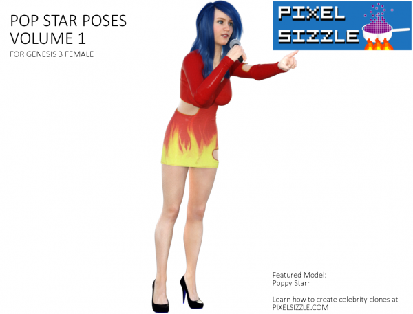 Pop Star Poses for Genesis 3