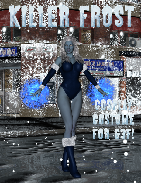 Killer Frost Cosplay for Genesis 3 Female(s)