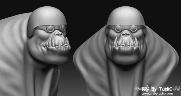 Dominance war: Zbrush head