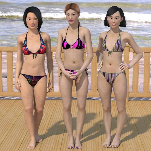 Joan - Seong Mi - Mizuyu: Three East Asian Girls