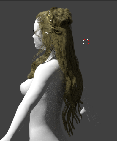 Medieval style hair in Blender