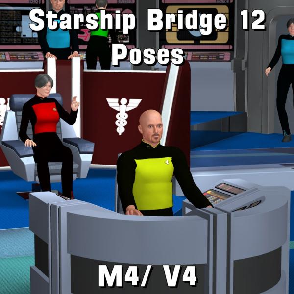 Starship Bridge 12 Poses