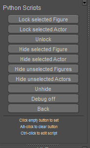 Poser Python: Hide and Lock actor(s)/figure(s)