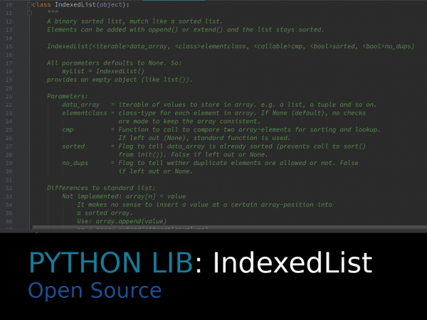 Python: IndexedList.py