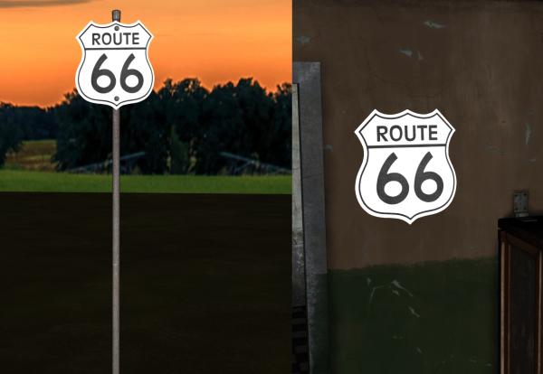 Route 66 Highway Sign for Poser