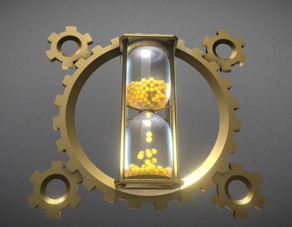 Hourglass Clockwork Animation