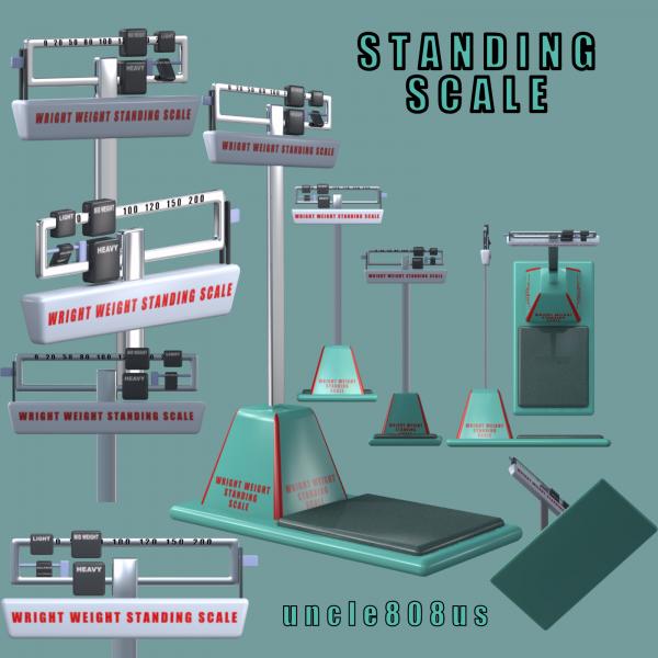 Standing Scales 3D object