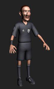 A Ready To Animate Football Judge Character