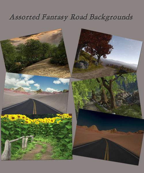 Assorted road back grounds