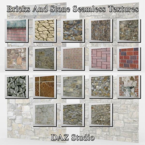 Bricks And Stone Seamless Textures