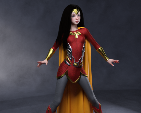 WonderGirl Outfit (G8F, dForce)