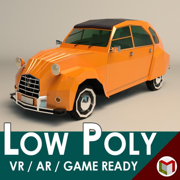 Low Poly City Car 04