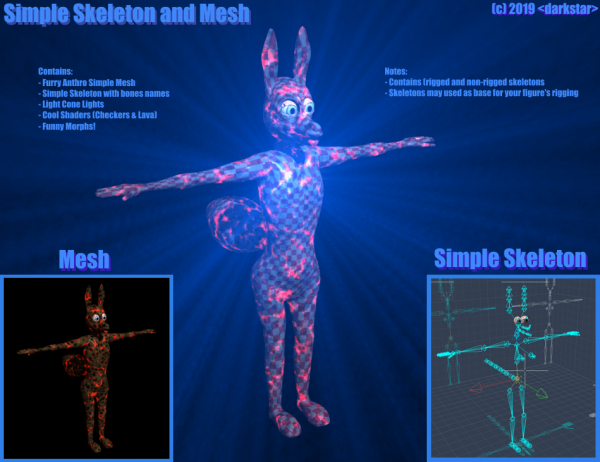 Simple Skeleton and Mesh 1.0 [2019-03-31]