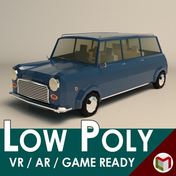 Low Poly Station Wagon 02