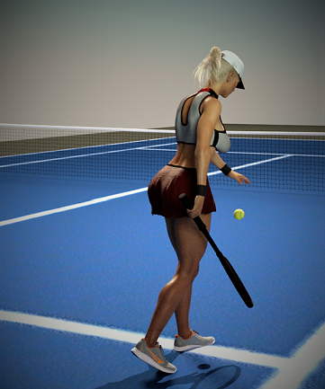 Tennis Pose 2 for g8f