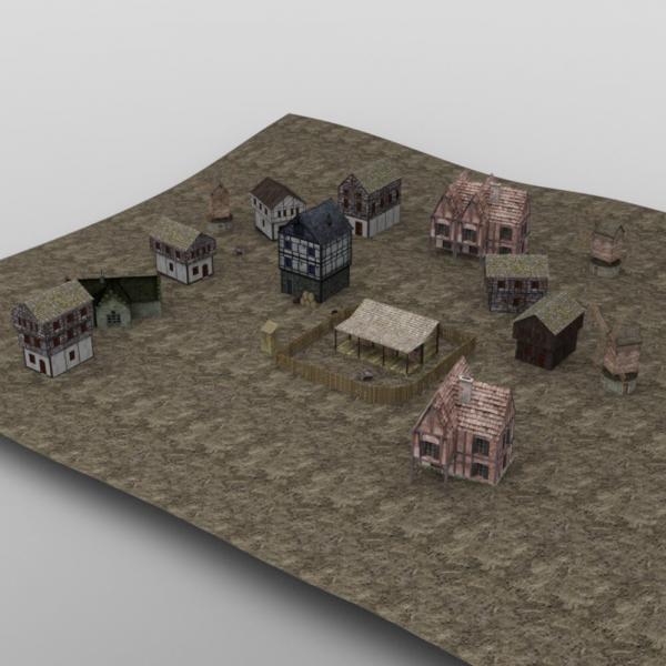 Medieval Village for DAZ Studio