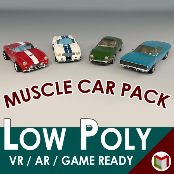 Low Poly Muscle Car Pack