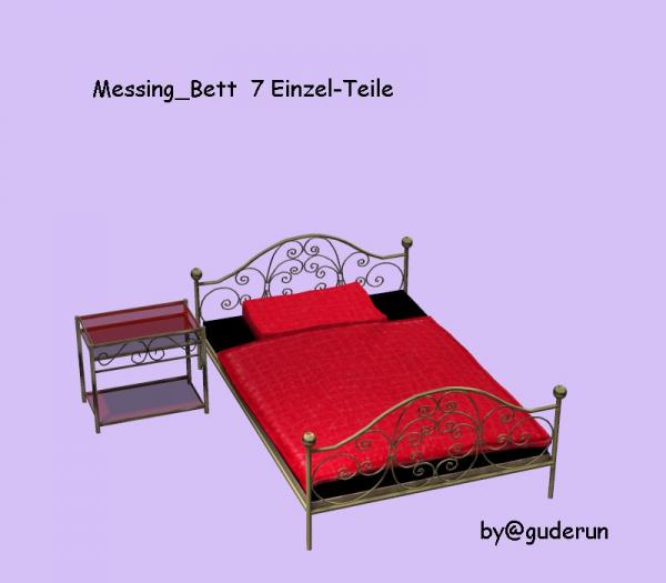 Brass bed 7 parts