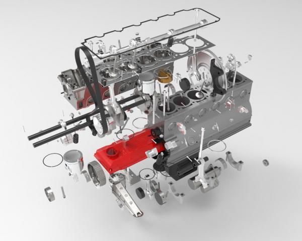 Engine internal combustion engine mechanical machi