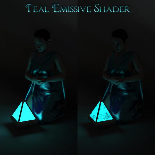 Teal Iray Emissive Shaders