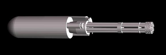 6-barrel rotary Gatling gun