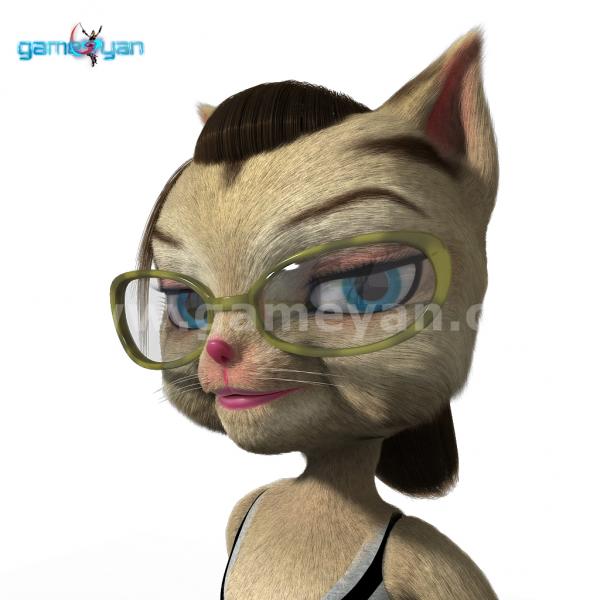 Kitty 3D cat by Game Outsourcing Company