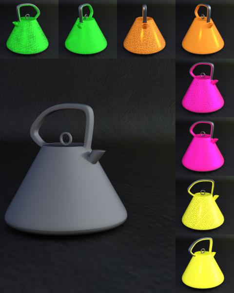 Kettle prop for DAZ Studio