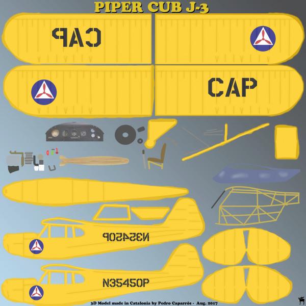 CAP Texture for Piper Cub circa 1950s