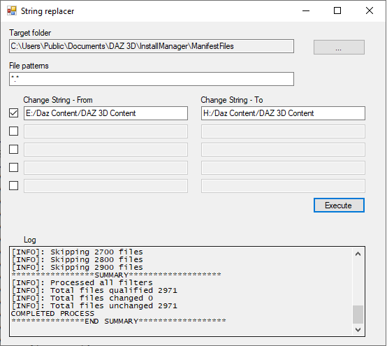 String Replace in Files