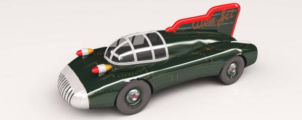 Atom Jet Tin Toy