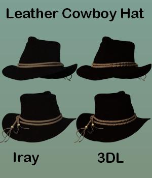 Leather Cowboy Hat