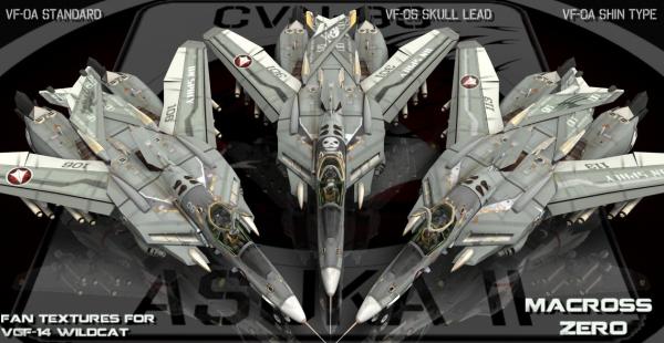 Macross Zero Fan Textures Set for TheSchell Mecha