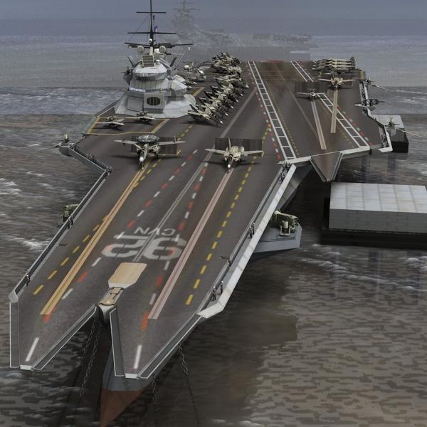 UNS Oriskany II CVN-92 for DAZ and Poser