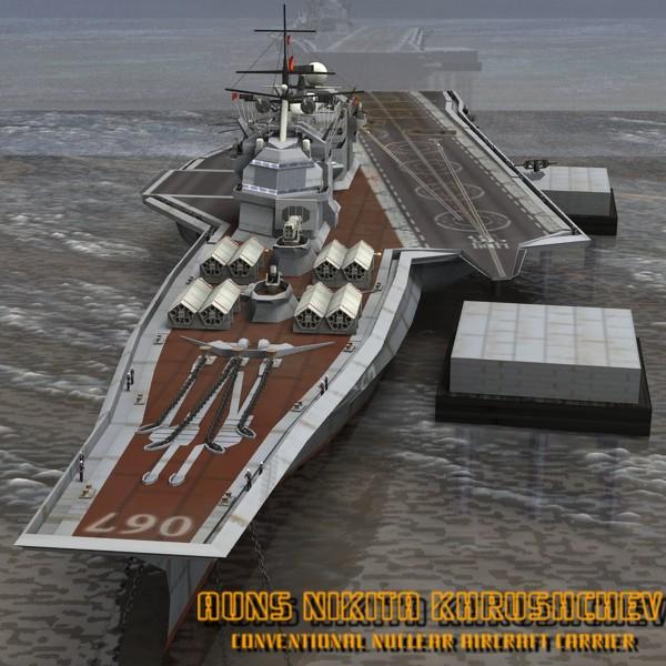 AUNS Khrushchev Aviation Cruiser For Daz and Poser